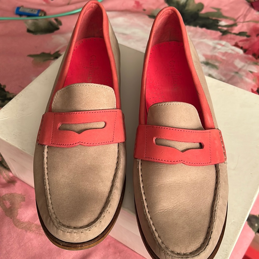 Cole Haan Moccasin Suede Leather Shoes Size 10